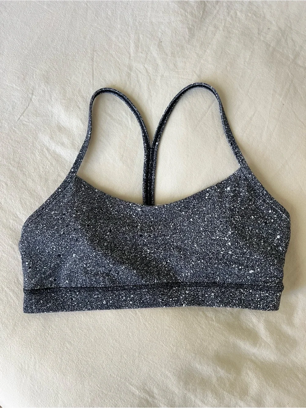 Lululemon Flow Y Speckled Sports Bra - 10 / M/L